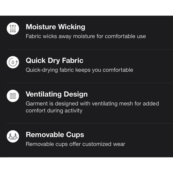 Women's Light Support Soft Ribbed Bra - All in Motion™ Small S Dark Blue NWT - Picture 9 of 10